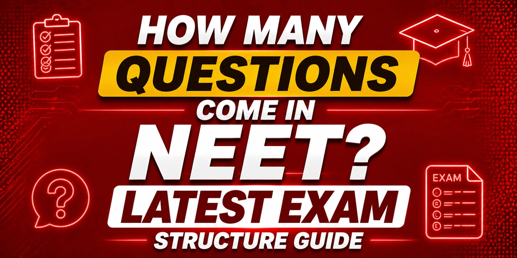 How Many Questions Come in NEET? Latest Exam Structure Guide